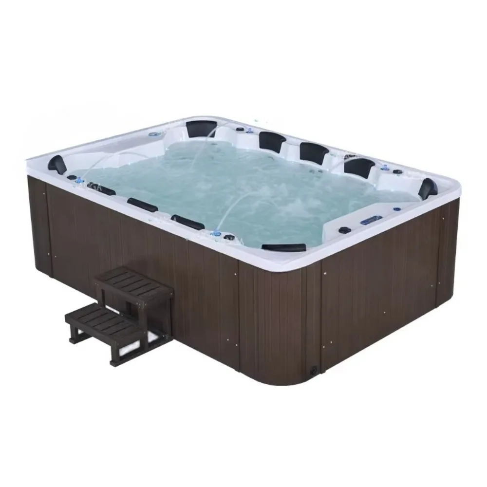 10-Person Outdoor Acrylic Freestanding for  Balboa Hot Tub with Massage Bathtub Sale on Spa Tubs and Swimming Pool