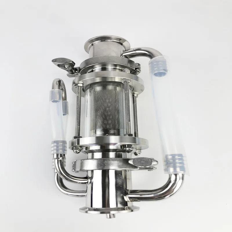 Kit de destilación extractor Soxhlet sanitario de 2 pulgadas (51 mm), cesta de filtro de 225 ml SS304