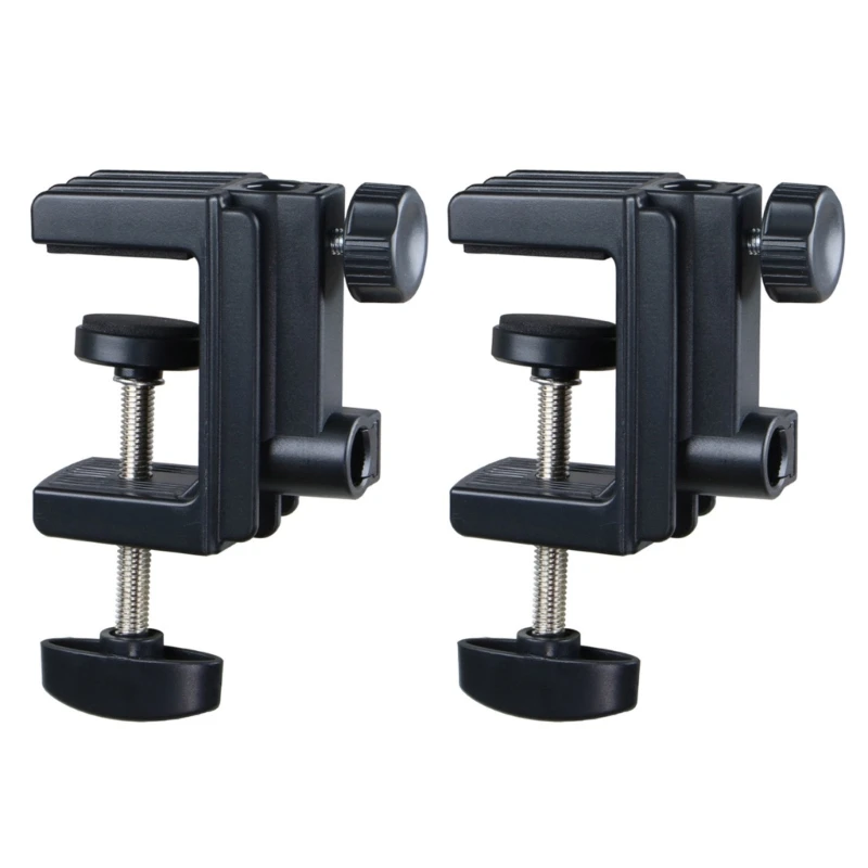 Cantilever Bracket Clamp Nonslip Universal Bracket Clamp C Table Mount Clamp for Microphones Desk Lamp