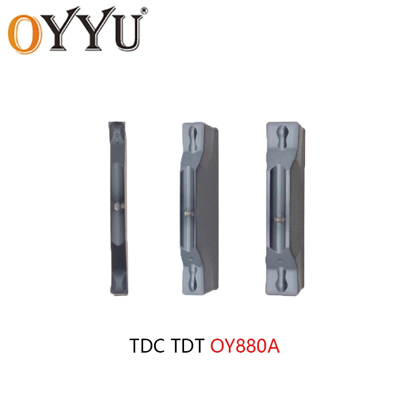 OYYU CNC Lathe Cutter Grooving Inserts TDC200 TDC300 TDC400 TDT300 TDT400 TDC TDT OY880A Cutting Blades For Stainless Steel