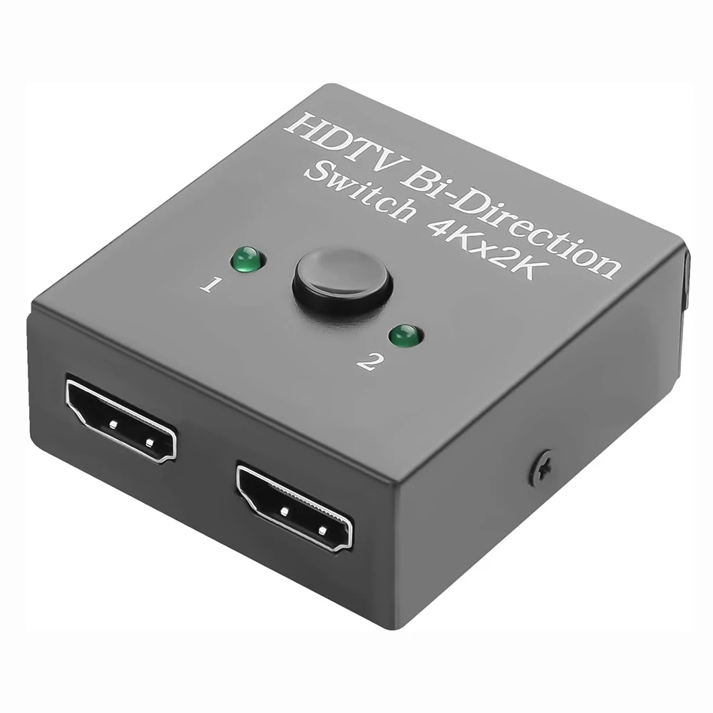 4K@60hz HDMI-compatible1.4 1-in 2-Out 2-in 1-Out Splitter Switch Bi-Direction Selector Switcher for Computer Monitor Projector