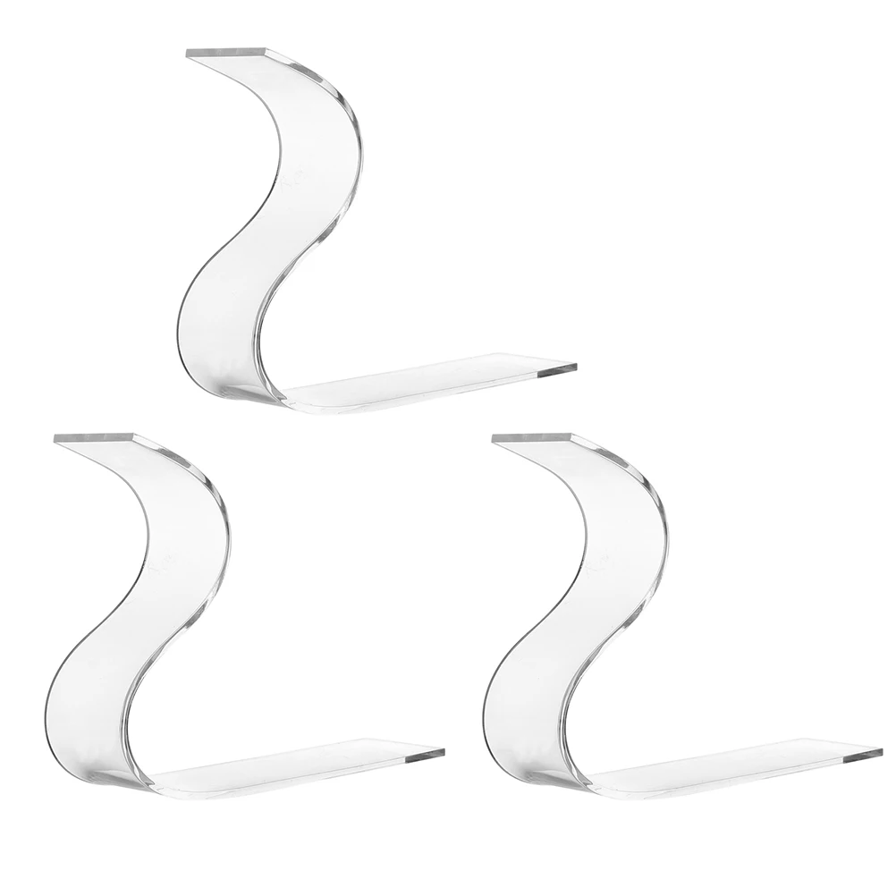 

3pcs Acrylic Shoe Rack High quality Transparent Display for Shoes Storage Racks Home Store Shoe Display
