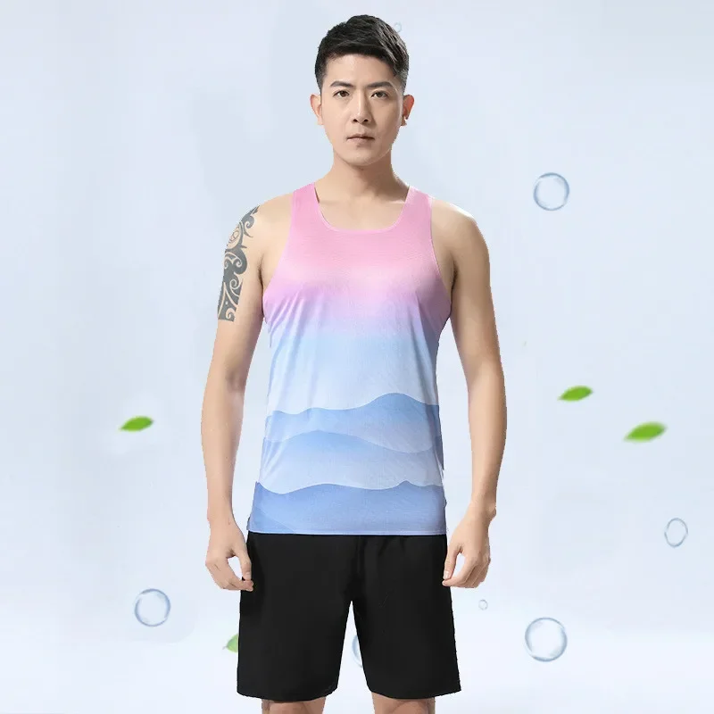 Adult Men Women Running Hiking Shirts Tight Gym Tank Top Fitness Marathon T-shirts Sport Exercise Basketball Vest Clothes D31