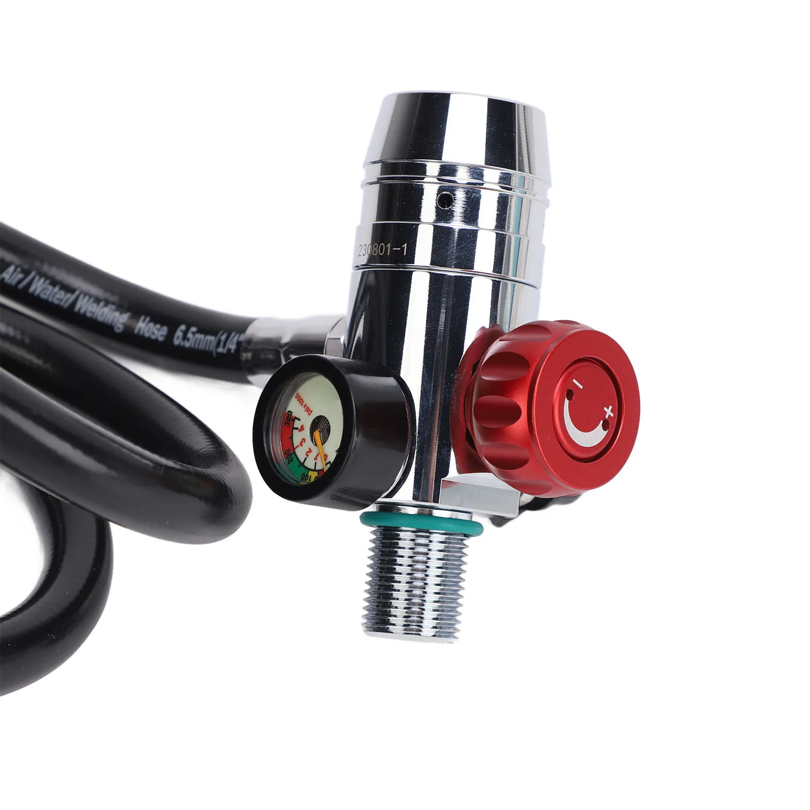 Level Pressure Reducing Valve Black Compact Explosionproof  Sturdy M18x1.5 Breathing  Valve for Underwater