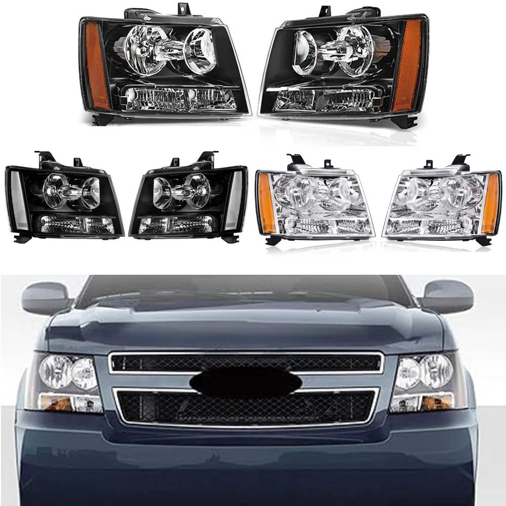 GM 2502263   Par de luces delanteras para Chevrolet Avalanche/Suburban Tahoe 2007 2008 2009 2010-2014 US Auto faro halógeno americano