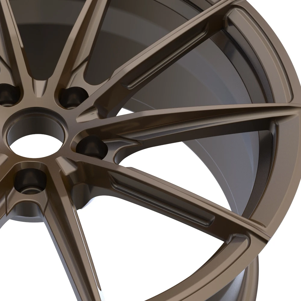 20 Inch A6061-T High-End Aluminum Straight Forged Wheels Deep Dish Design with 70mm ET Polished & Brushed Finishing 4-Piece MOQ