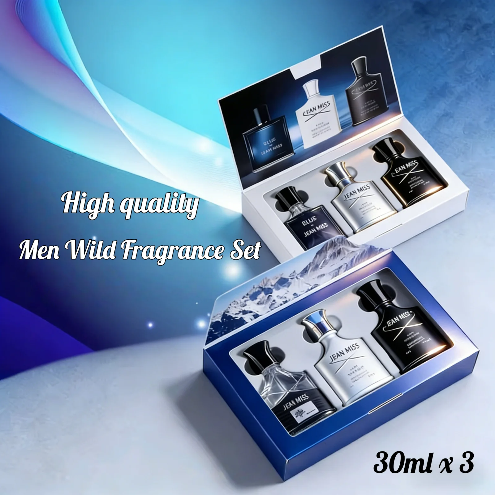 

Unisex Eau De Toilette Set, Long-Lasting Woody Spicy Cologne, Everyday Luxury Fragrance Gift Pack for Him Her Couple
