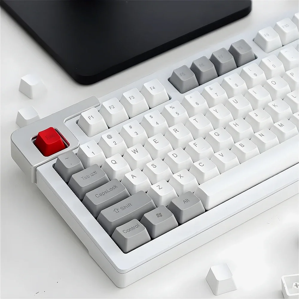 Large Carbon, Positive/Side/None, Keycap OEM PBT Keycap Set Suitable for HI75 61 84 96 98 99 104 F87 and other keyboards