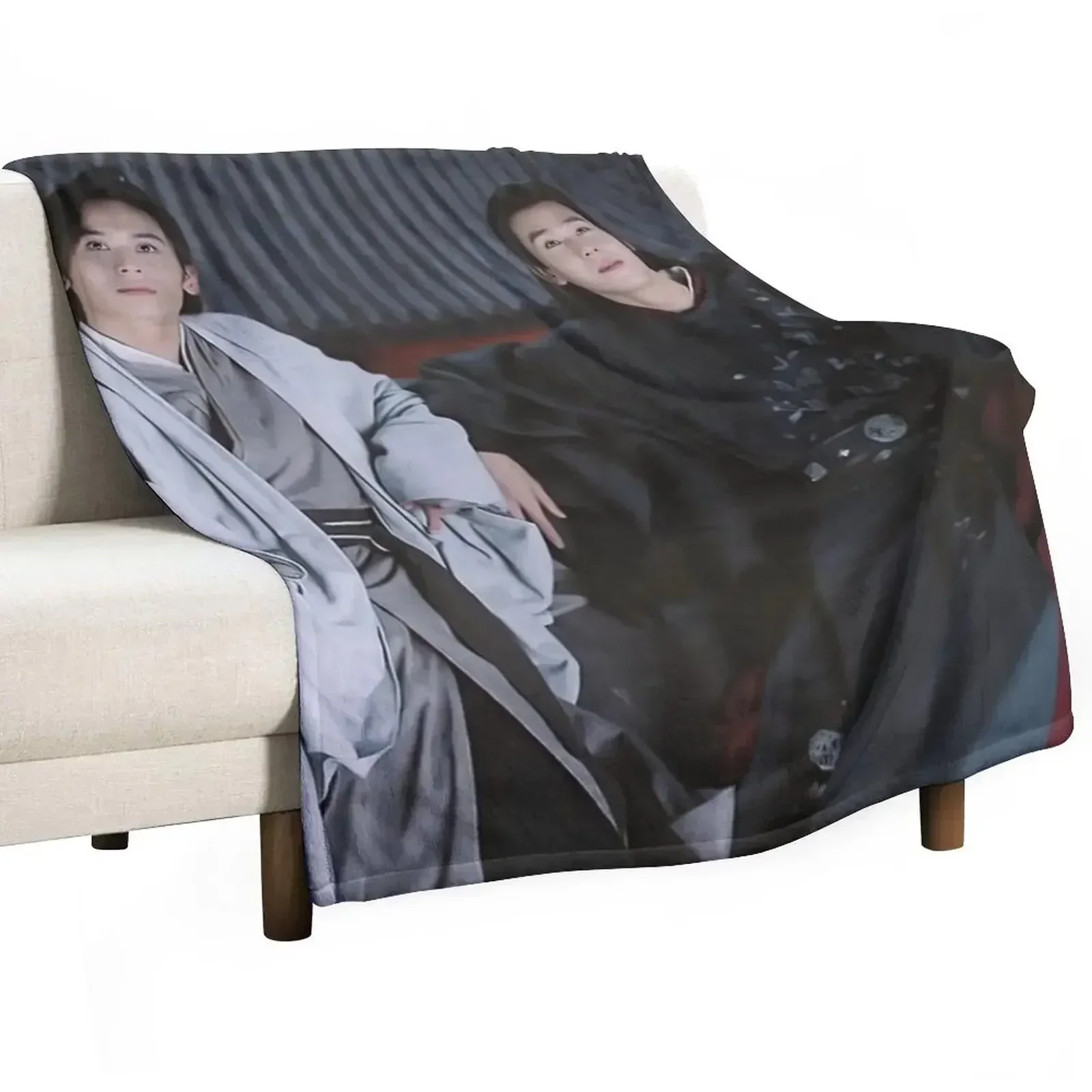 New Word of Honor - Zhou ZiShu & Wen KeXing Throw Blanket bed plaid Decorative Sofa Flannel Fabric Sofas Blankets