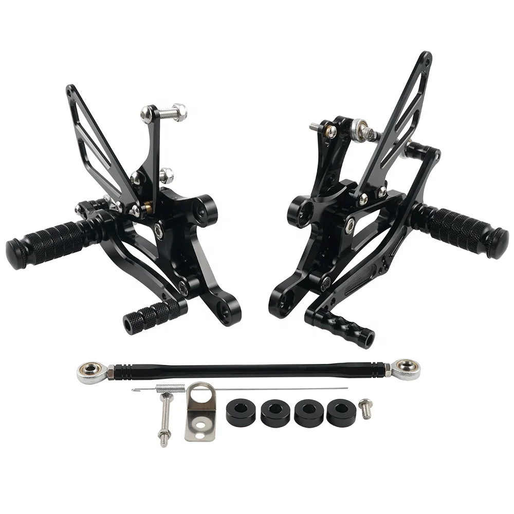 NICECNC Motorcycle CNC Billet Racing Rearset Footrest Rear Sets for Yamaha YZF-R6 1999 2000 2001 2002