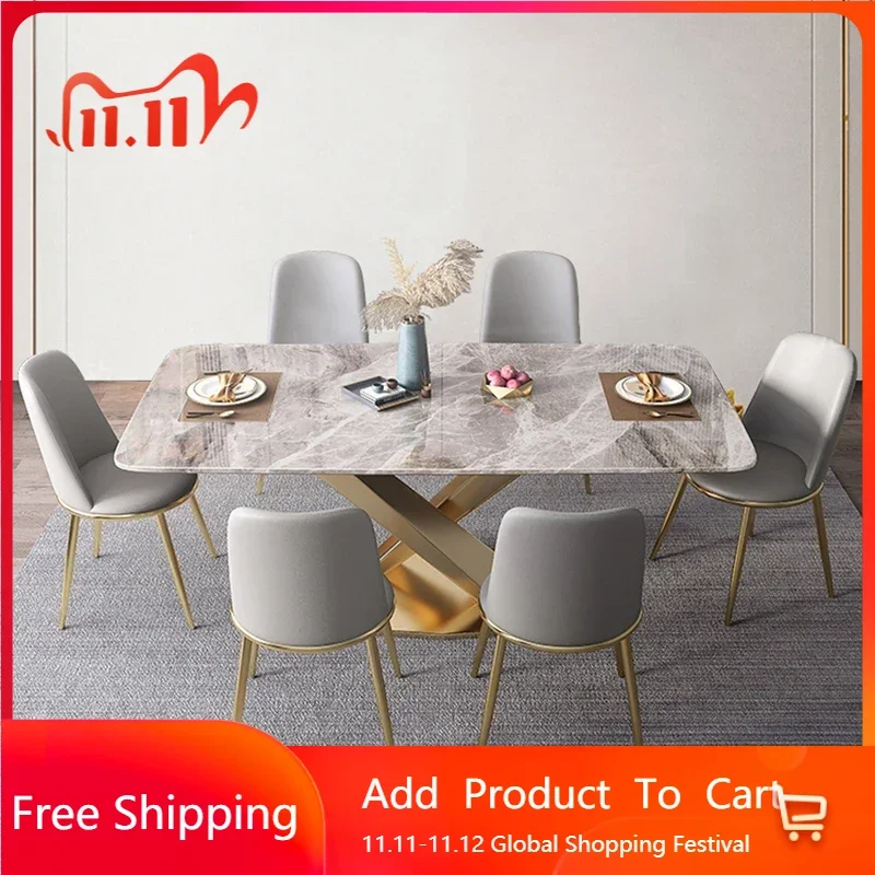 

Minimalist Kitchen Table Dining Garden Sets Dinning Tables Luxury Coffe Bar Individual Display Mesa De Comedor Hotel Furniture