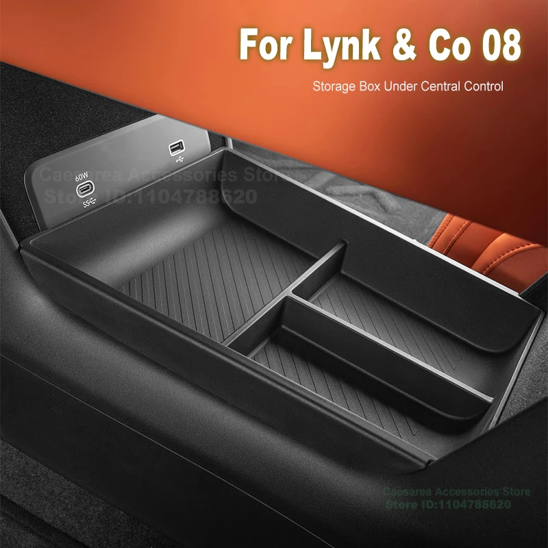 

TPE Central Control Lower Storage Box for Lynk & Co 08 2026 Under The Center Console Interior Decoration Protection Accessories