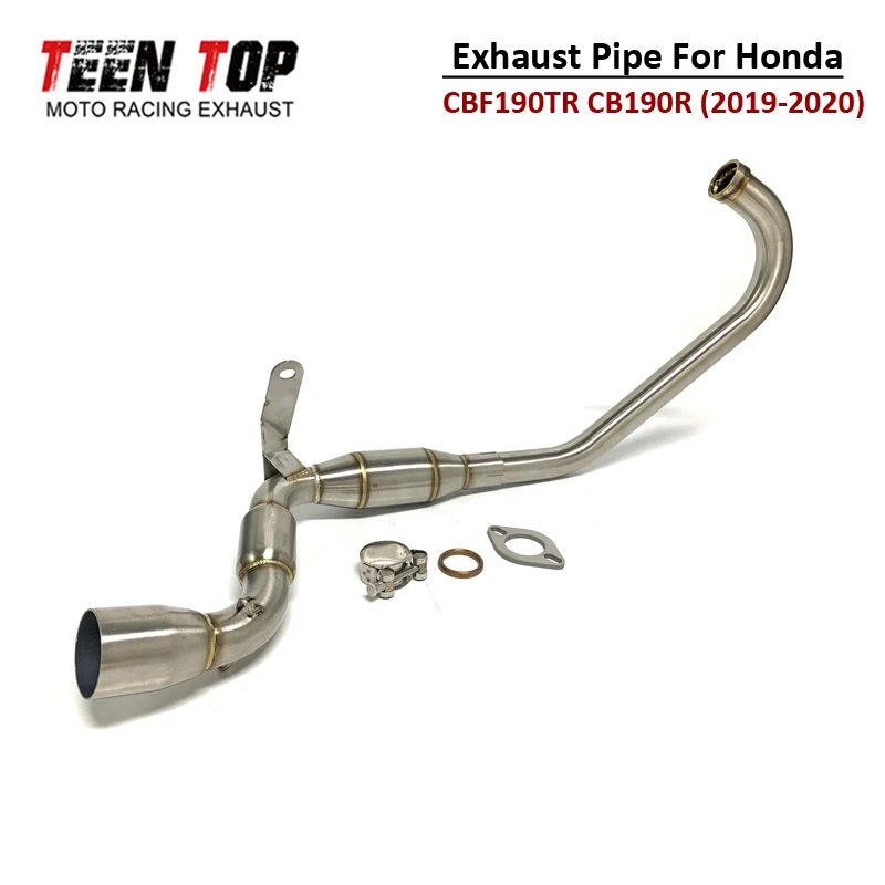 

For Honda CBF190TR CB190R Exhaust Pipe Catalyst Tube 2019 2020 51mm Motorcycle Exhaust Front Link Pipe CB190R Exhaust Header