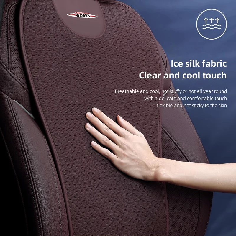 Car Seat Cushion Breathable Ice Silk Protect Mat Accessories  For Mini Cooper One JCW F54 F55 F56 F57 F60 R50 R52 R53 R55 R5