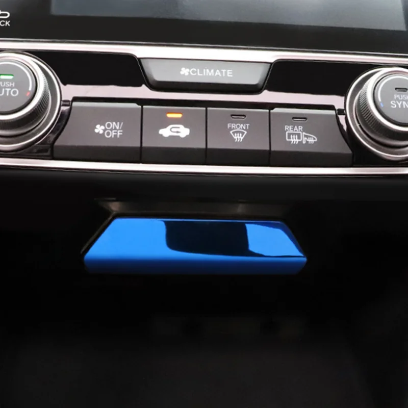 

BJMYCYY Car styling Central Control Dashboard Trims Decorative Interior cover For Honda Civic 10th 2017-2020 Accessories