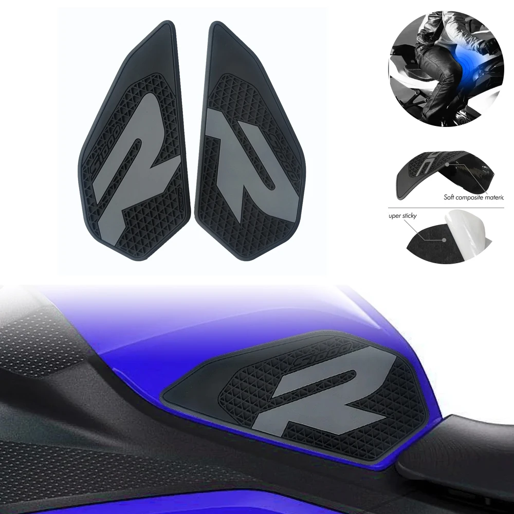 

Для BMW S1000R 2021-2022 мотоцикла противоскользящая боковая накладка на топливный бак ПВХ наклейка