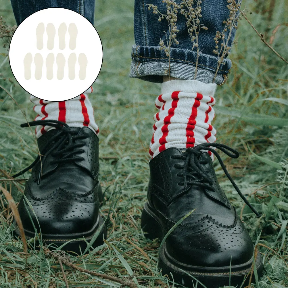 

10pcs Warm Wool Felt Insoles Thickened Cold-Proof Adult Winter Insole Breathable Odor-Resistant Footbed Shoe Accessory