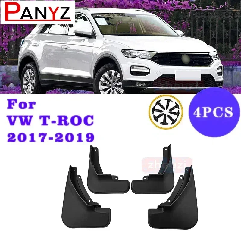 Set For Volkswagen VW T-ROC 2018-2023 Car Mudguards Mud Flap Flaps Splash Guards Fender Mudflaps Car Accessories