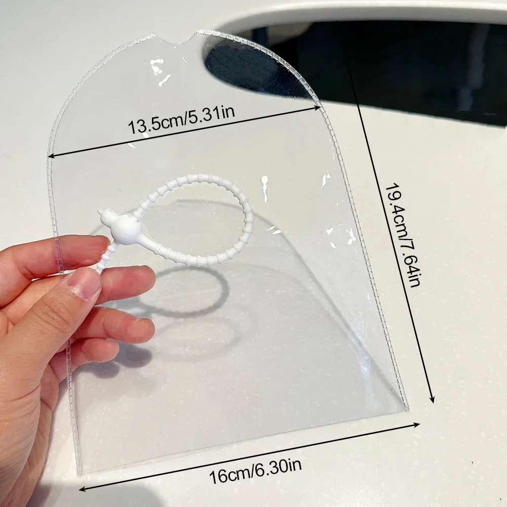 PVC Waterproof Mini Raincoat for 17cm Labubu Dolls Protective Transparent Cover Anti Dust Sunscreen Rain Guard For doll