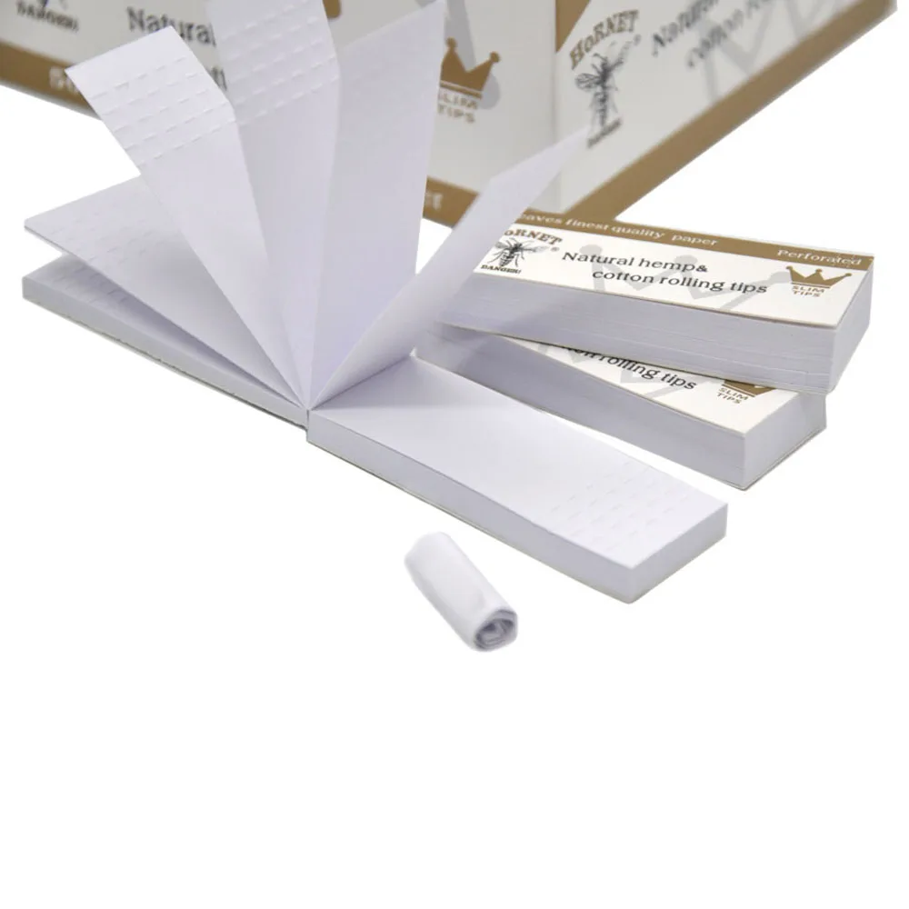 

50 Booklets Natural Unrefined Cigarette Filter Tips Rolling Paper Rollingpapers 50 Leaves Cigarette Rolling Paper for Filter Tip