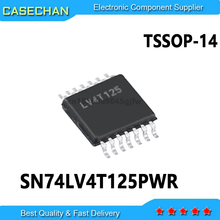 10PCS/LOT New and Original 74LV4T125 LV4T125 SN74LV4T125PWR  IC BUF NON-INVERT 5.5V TSSOP14  in stock