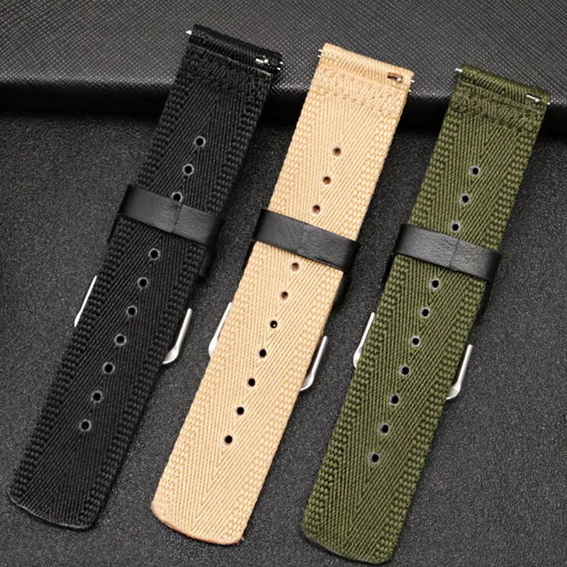 23mm nylon quick release watchband for Casio mountain watch PRW-60Y/61/50Y/70Y/30 PRW-6900Y/6800 series nylon canvas watch strap