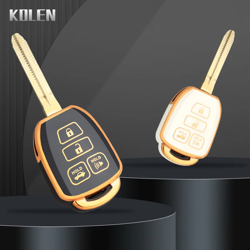 Neue TPU Auto Schlüssel Fall Abdeckung Shell Für Toyota Camry Rav4 Corolla Tacoma Vios Prius C Highlander Geschützt Halter Fob Zubehör