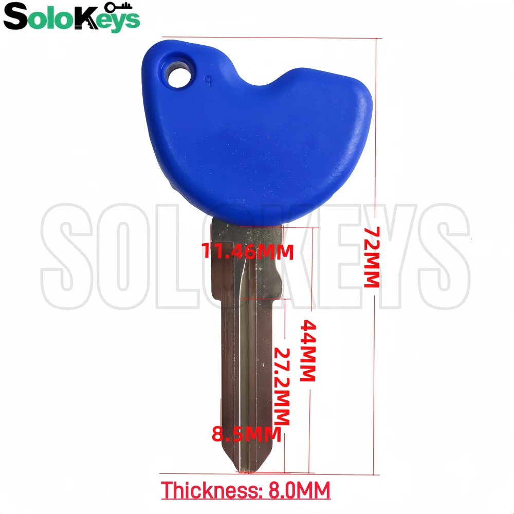 10Pcs/Lot SOLOKEYS Motorcycle Replacement Key For GTV VESPA LXV150 GTV250 GTS GTS250 GTS300 Vespa Piaggio 3VTE Fly 125 250 300
