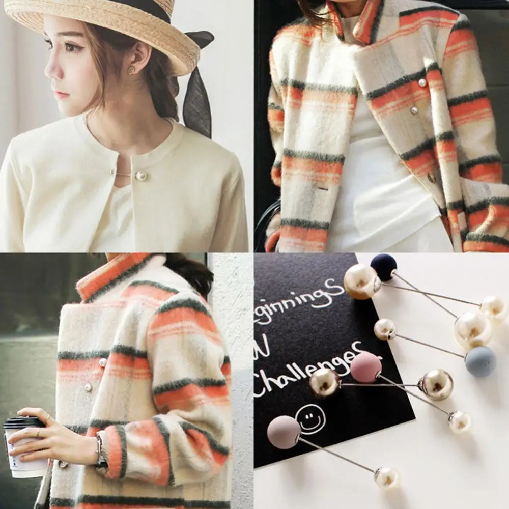Pin Fashion Brooch Women Decoration Jewelry Gift Artificial Pearl High Quality Accessories Jacket Coat For Girls - zdjęcie 1