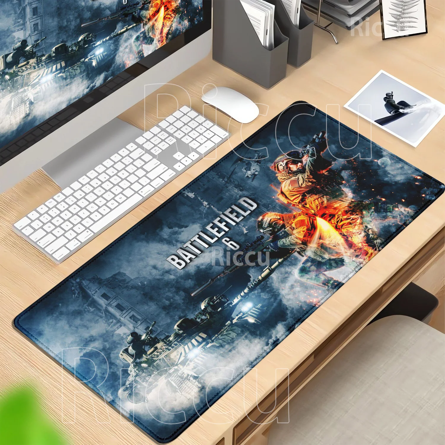 Game Battlefield 6 Mousepad Keyboard Large offices Accessories Mouse Pad Lock Edge HD printing Gaming E-sports overlock Desk Mat