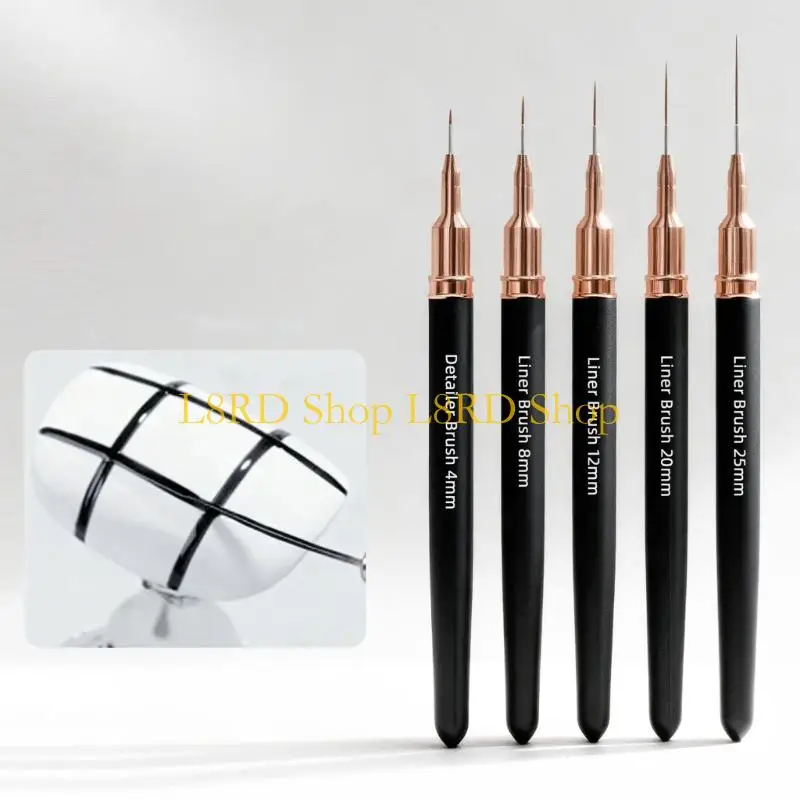 L8RD 5Pcs Colorful Liner Pens with Ergonomic Grip Art Pen for Stable Application Quick Clean and Safe Use
