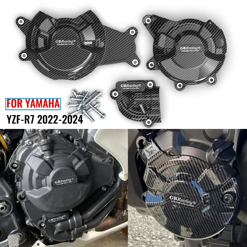 

YZF R7 2022-2024 Motorcycle Engine Cover Protectors Cover Kit For Yamaha YZF R7 2022-2024 Engine Protection Cover