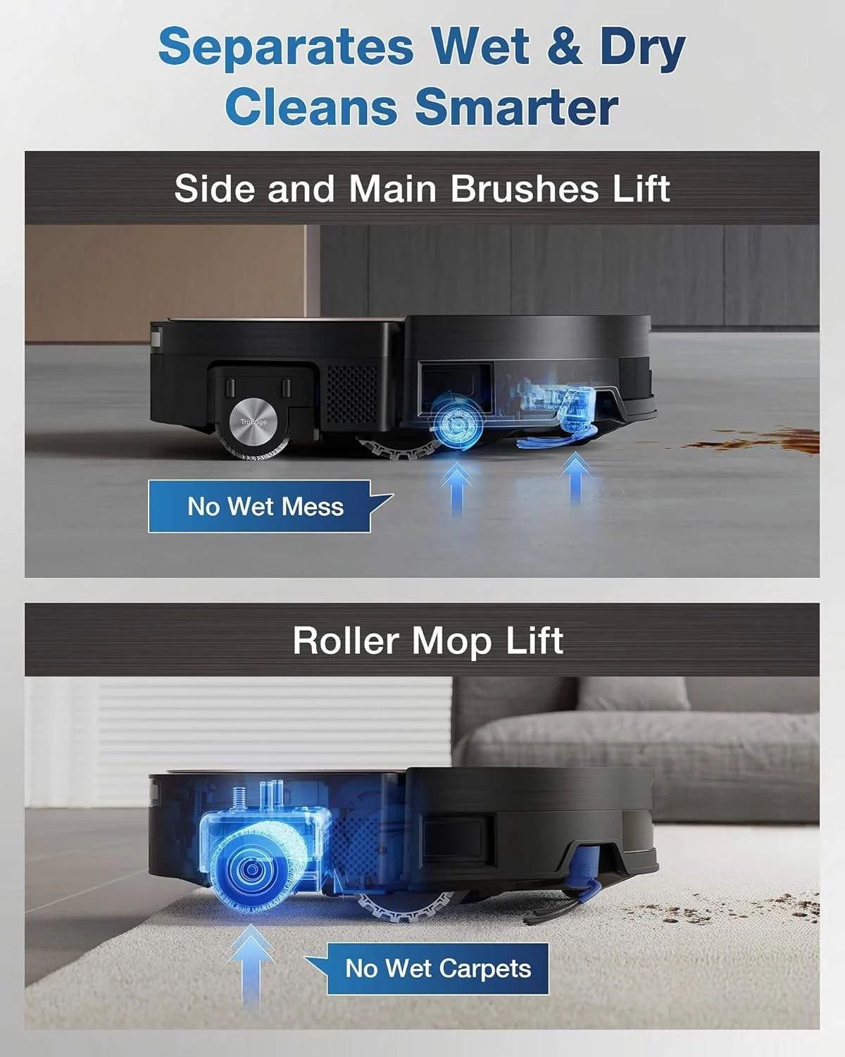 

Робот-пылесос DEEBOT X11 Omni Cyclone с функцией влажной уборки, силой всасывания 19500 Па, роликом OZMO и технологией PowerBoost для домашнего использования