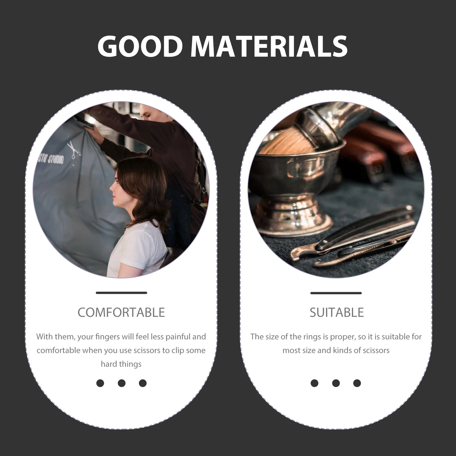 

10Pcs Silicone Shear Finger Rings Professional Hairdressing Scissor Protectors Non Slip Flexible Finger Covers Suitable for Pet