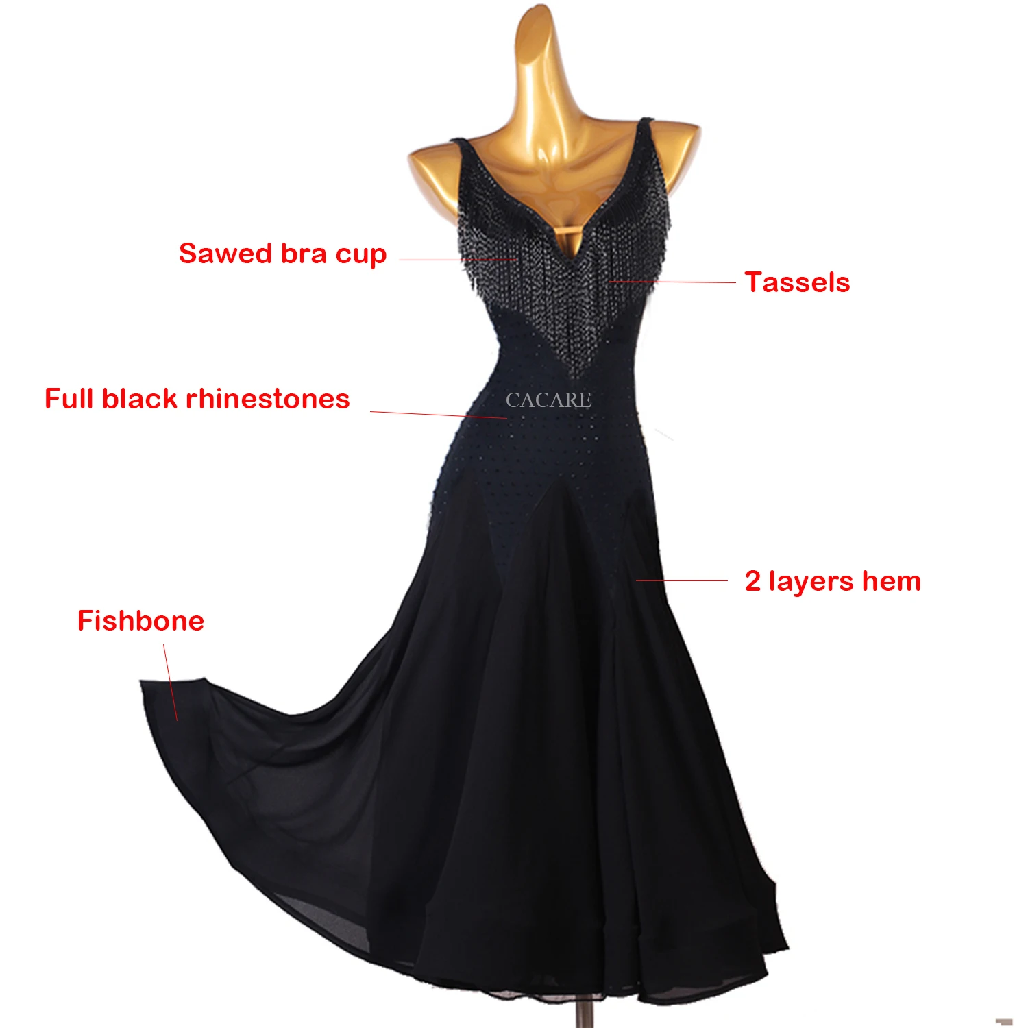 2024 Ballroom Dance Wear Clothing Female Dance Suit Waltz Dress High Quality Modern Dance Dress Stage Costume Flamenco 1494