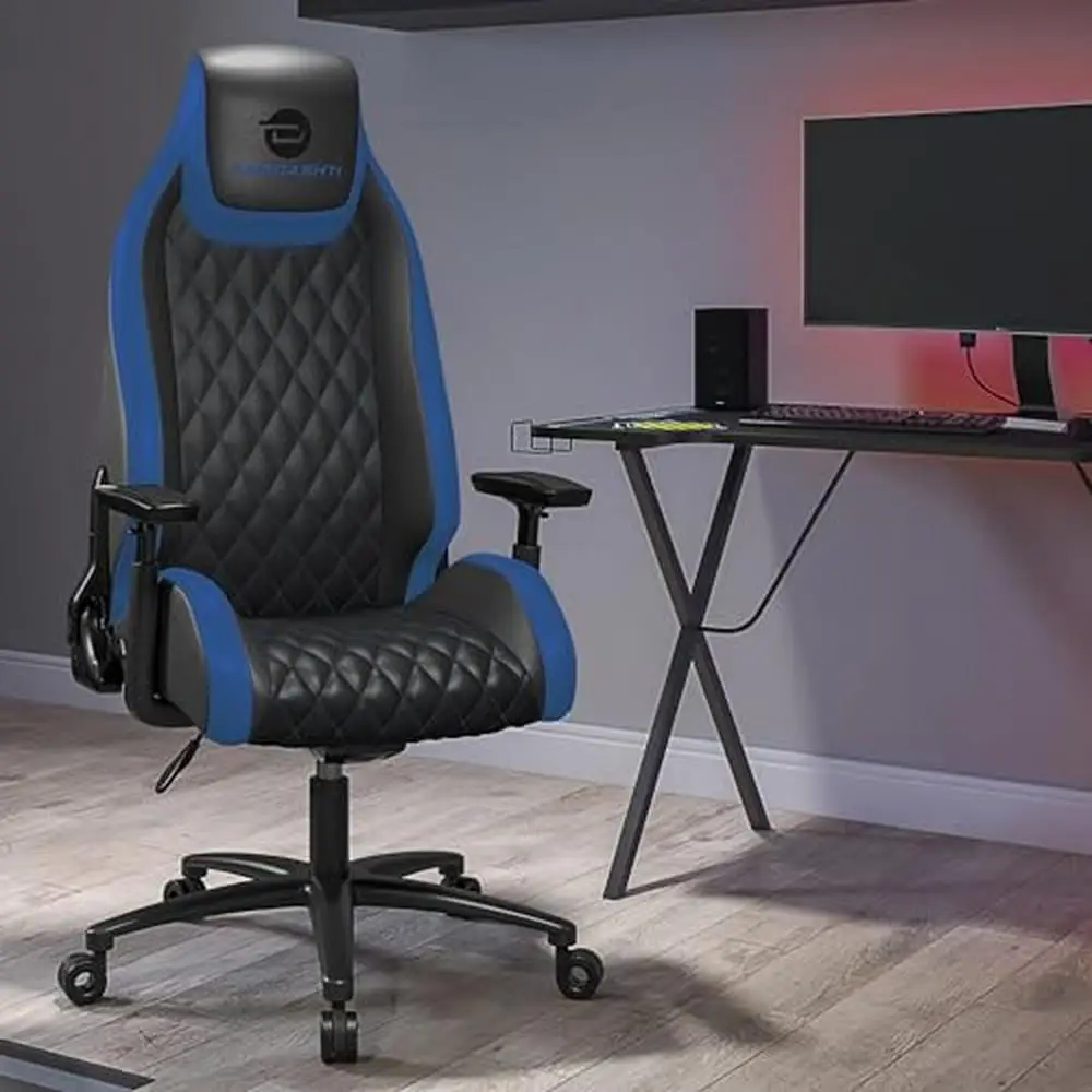 

High Back Gaming Office Chair Racing Executive Ergonomic Swivel Reclining Armrest Lumbar Support Alloy Steel Frame Adjustable