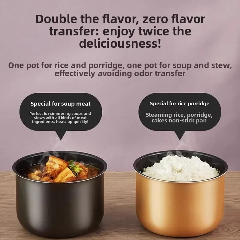FirmHome StoreElectric Pressure Cooker, Household 6-liter Double Inner Pot, Smart Large Capacity, Multi-functional Pressure Rice