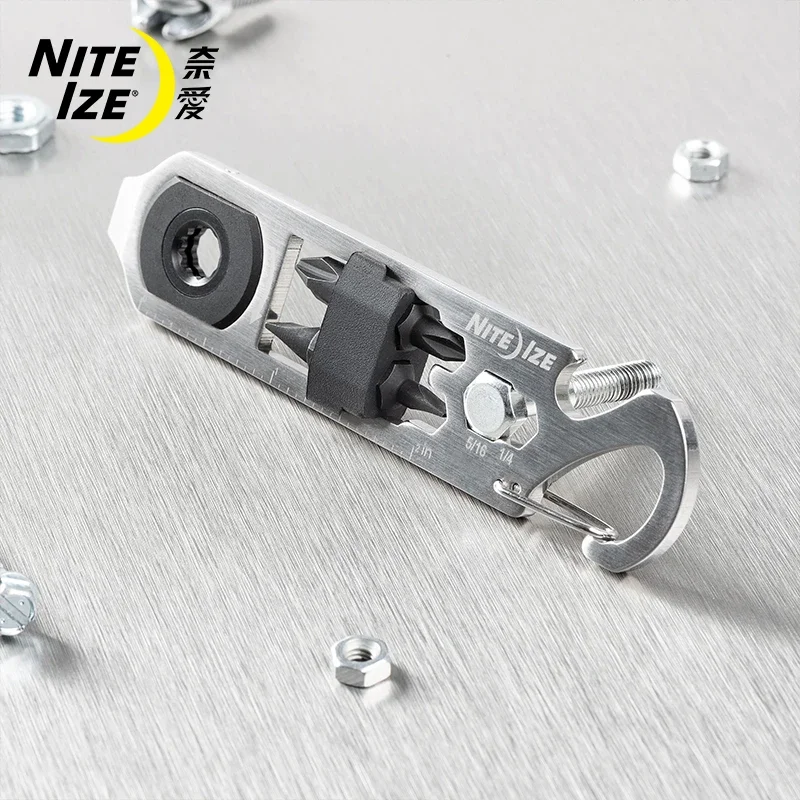 Niteize Multi-function Tool Diskey Ratchet Edc Outdoor Tools Carry on Items Key Pendant Knife