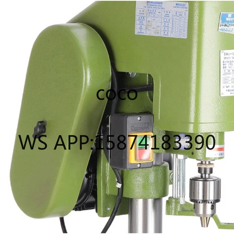 220V SWJ-3/3A Mini Bench Drill Desktop Tapping Machine Variable Speed Drilling Machine for Wood Metal