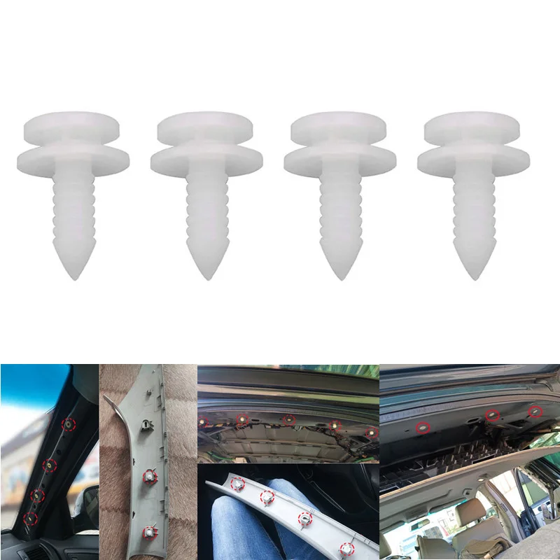 10/20Pcs For VW Transporter T5 Golf 4 Touran 1T Passat B6 A3 8P Ibiza 6F 3B0867333 Step Insert Side Sill Trim Panel Pillar Clips