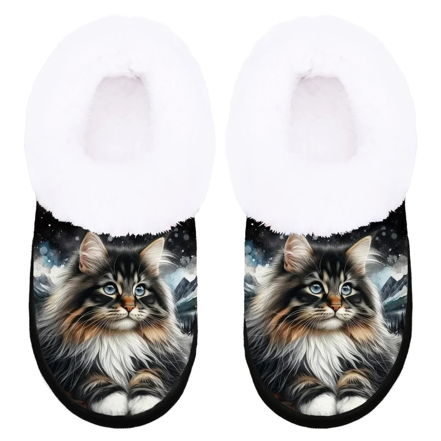 Women'S Soft Slip-On Slippers with Whimsical Cat Design - Non-Slip, Quiet, All-Season Comfort Shoes, Casual Wear for Home view 6