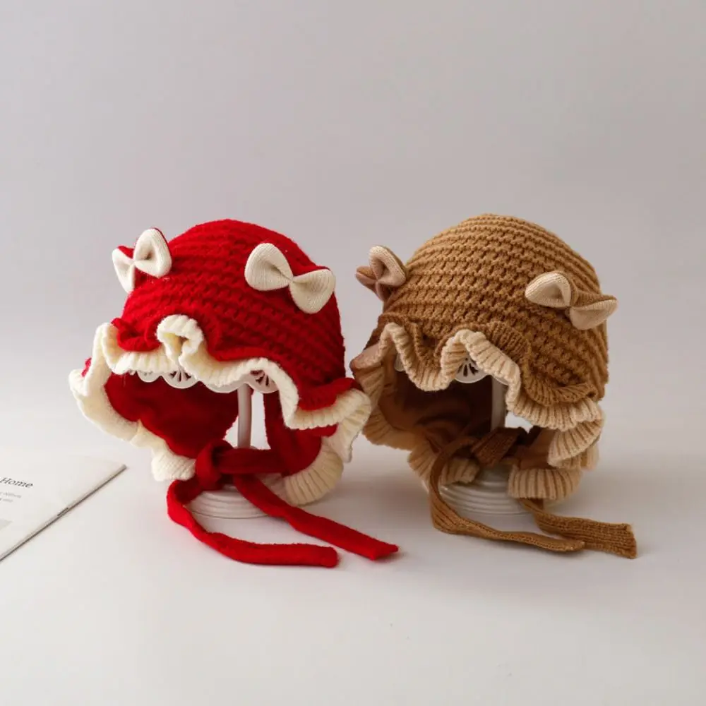 جديد لطيف القبعات الدافئة بلون محبوك هيمينغ قبعات الخريف الشتاء الباردة والدليل على السترة القبعات #5