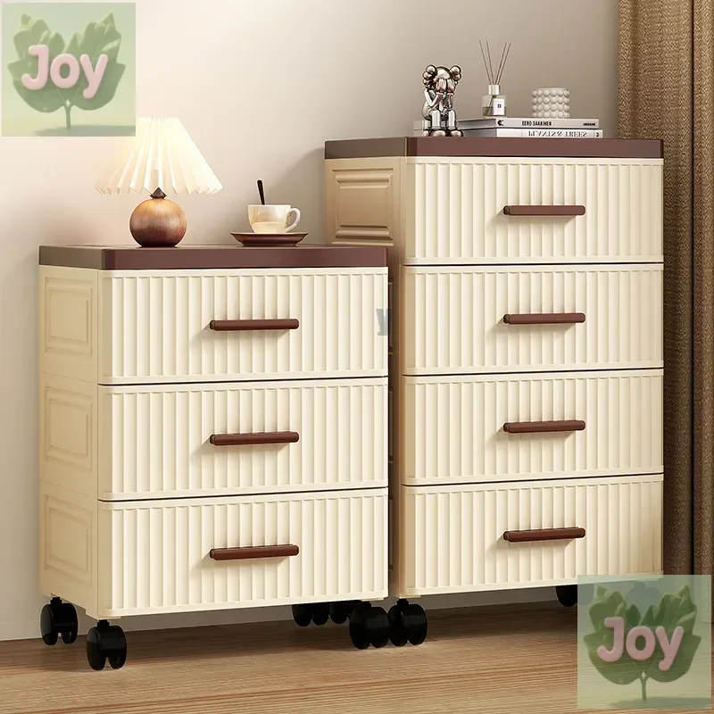

Household drawer storage cabinet Plastic multi-layer living room storage cabinet Snack locker Toy Bedroom bedside cabinet