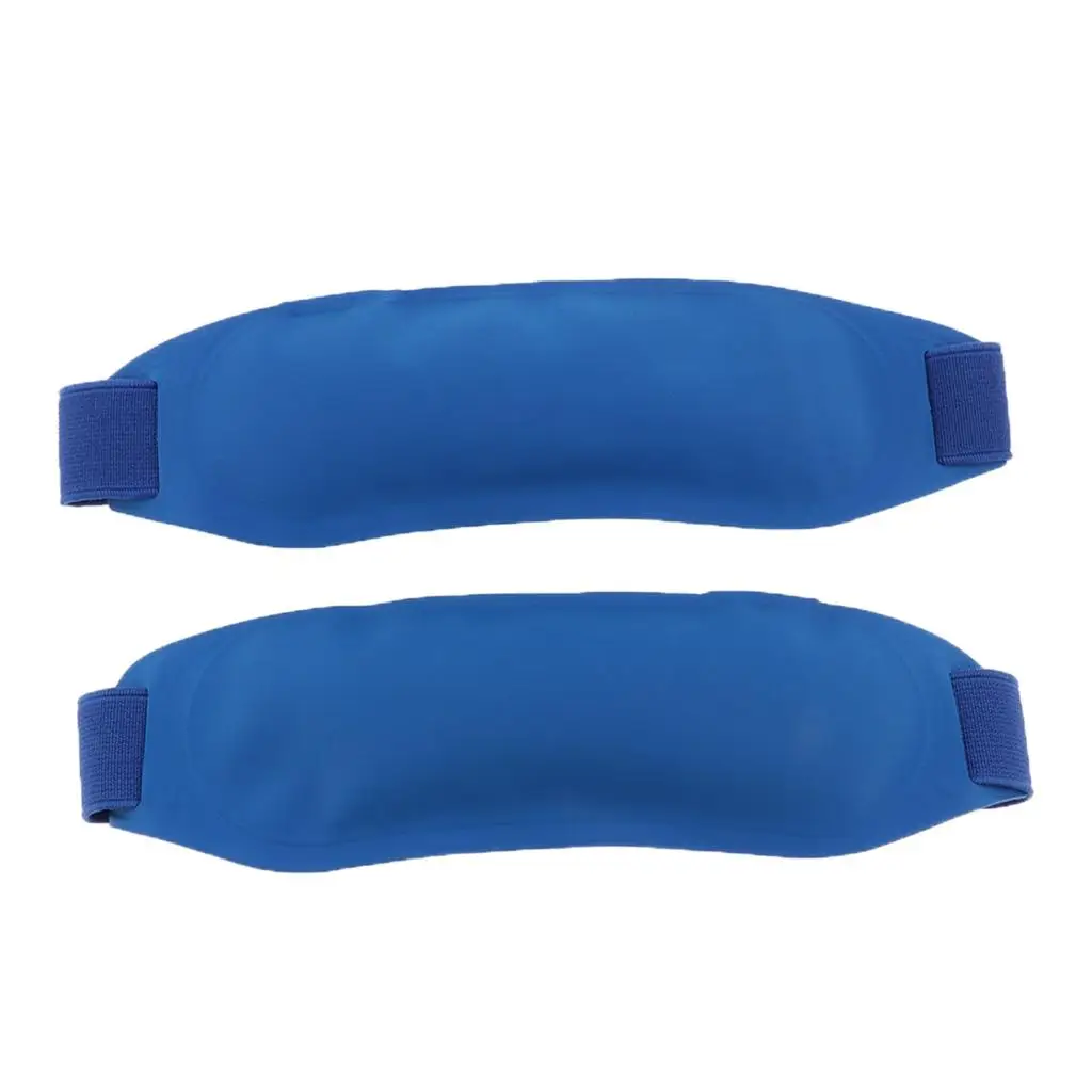 2pieces PVC Ice Cream Bag + Gel, Reusable Cold Ice Pouch for Head, Back, Neck, Shoulder, Waist, Leg, Knee