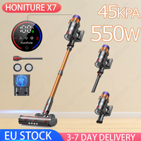Vacuum 550W 45KPA Suction Power Handheld Cordless Wireless Retractable Vacuum Cleaner Self-Stand Dust Cup Battery Powered Hoover