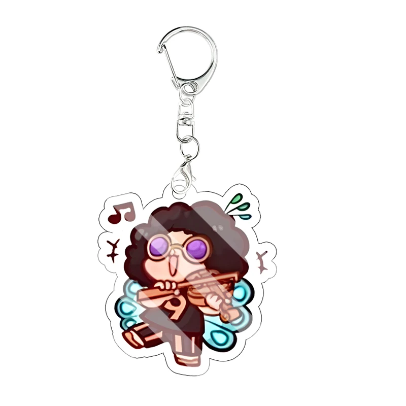Q Version Luffy Nami Acrylic Keychain Usopp Tony Chopper Nico Robin Anime Bag Pendant Exquisite Student Cartoon Festival Gift view 2