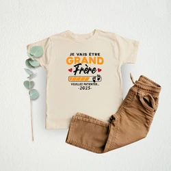 Future Big Brother Retro Shirt Clothes Boys Short Sleeve Pregnant Announcement T-shirt Summer Kids Tops Outfit