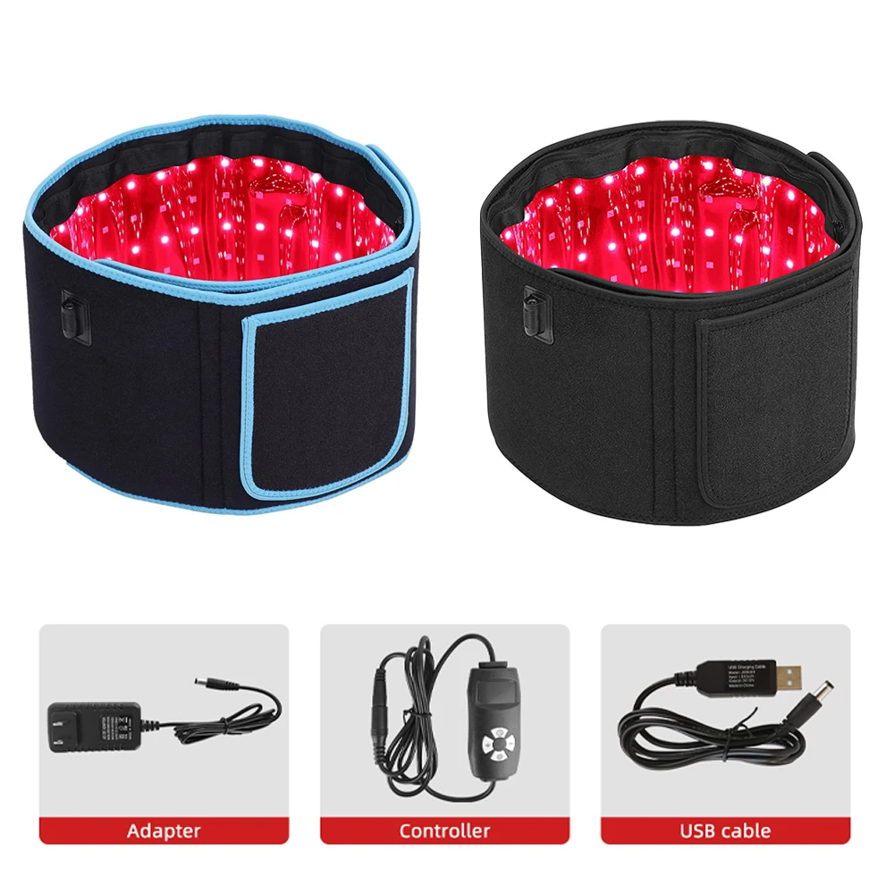 Led Rood Licht Therapie Riem Pijnverlichting Infrarood Lipo Laser Riem 360 Voor Gewichtsverlies Rug Schouder