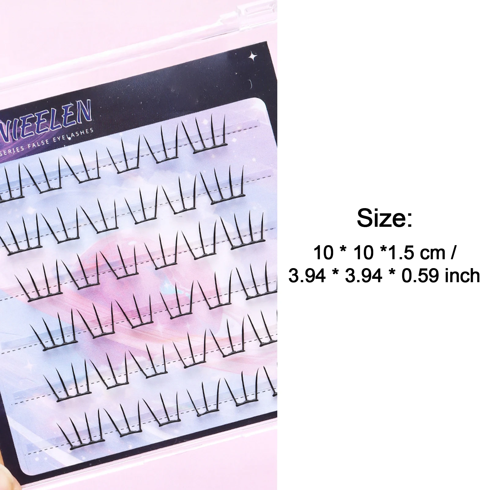 6/10 file Coreano Naturale Manga Ciglia Finte C Curl Riutilizzabile Estensione Ciglia Individuale Cosplay Ciglia Artificiali Spesse