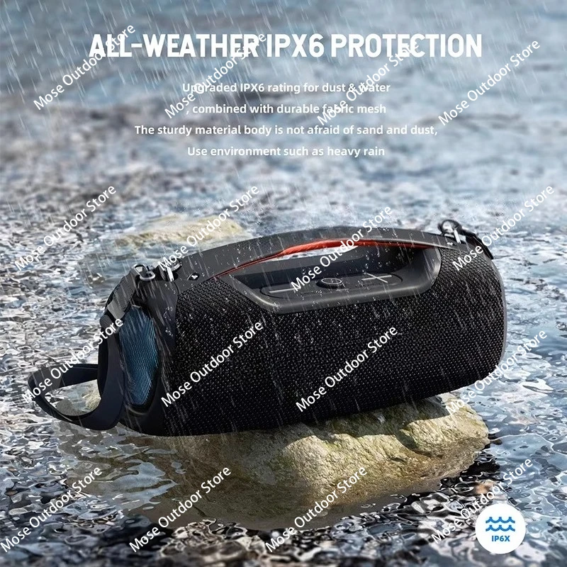 

HOPESTAR-A60 Wireless Bluetooth Speaker High Power 100W Large Volume Outdoor Portable Waterproof Strap Portable
